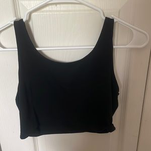 Black Cropped Tank